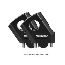 (22mm Black) 3 Color Motorcycle Handlebar Riser Bar Mount Handle Clamp Universal 28mm 22mm For Honda For BMW R1200GS For YAMAHA MT07 MT09