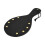 Bound Noir Nubuck Leather Paddle with Brass Stud Detail 1