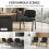 Homcom HOMCOM Meeting Chair with Stackable, Padded Seat, Black 6