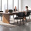 Homcom HOMCOM Meeting Chair with Stackable, Padded Seat, Black 8