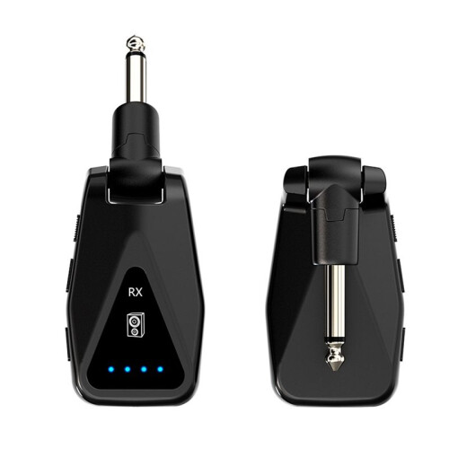 UHF Guitar Microphone System Wireless Guitar Transmitter Receiver for Electric Guitar Plug and  for Studio 1