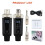 Wireless Microphone Transmitter Receiver System with Wired to Wireless Adapter for Condenser 5V/ Dynamic 48V Universal 5