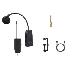 2.4G Wireless short clip Microphone System Clip over Instrument Receiver Transmitter Sound Live Meeting