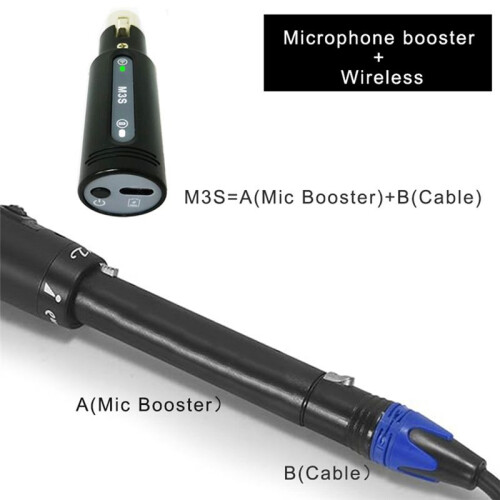 Wireless Microphone Xlr Adapter Transmitter Receiver Plug- Mic 2.4GHz for Dynamic Microphone Audio Mixer PA System 2
