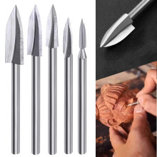 Choix du maître : 5 accessoires de perçage pour outils rotatifs, conception tricuspide pour rainures profondes et rainures en V, compatibilité