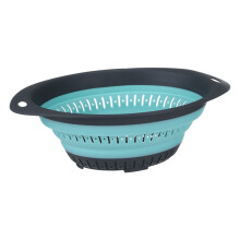 Passoire de cuisine en silicone, résistante à la chaleur, en matériaux non toxiques, pliable, multifonctionnelle, égouttage rapide, gain de place