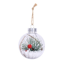 Charmants pendentifs décoratifs pour les fêtes, ornements de Noël en plastique transparent pour un sapin festif