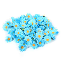 Miniblomhuvuden för handgjord dekor, livfulla prästkrageformade återanvändbara konstgjorda blomhuvuden, allmänt tillämpliga för