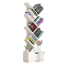 Étagère en forme d'arbre pour petits espaces, bibliothèque sur pied au design moderne et stable, étagère de rangement en bois avec structure