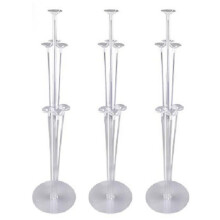 Décoration de ballons, supports à ballons robustes et réutilisables pour table, support à ballons transparent à hauteur réglable, support en
