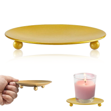 Élégant bougeoir décoratif en fer forgé, indéformable et incassable, idéal pour les bougies LED et en cire, apportant une touche d'élégance