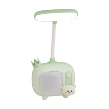 Veilleuse mignonne en forme d'animal, lampe de bureau pliable à 360 avec tuyau métallique flexible pour enfants, légère et portable avec