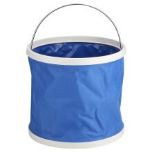 Seau pliable multifonctionnel, étanche et résistant aux fuites, portable et pliable pour un rangement facile, indispensable pour l'extérieur