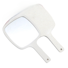 Miroir de voyage portable en plastique et verre de qualitĂ©, miroir cosmĂ©tique Ă rĂ©flexion haute dĂ©finition avec poignĂ©e ergonomique, miroir Ă