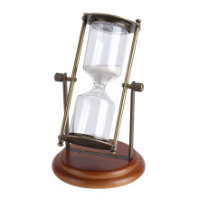 Sablier de table au look rétro, sablier décoratif pour bureau, sablier créatif aux finitions soignées, horloge en verre de verre.