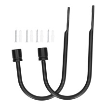 Supports de rideaux robustes, crochets décoratifs pour fenêtres, embrasses de rideaux en alliage d'aluminium, fixations murales, accessoire de