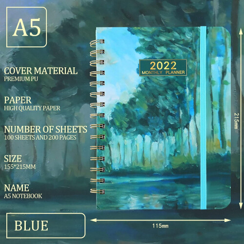 2025Planner, Premium Paper με Μηνιαίες Καρτέλες, Ευέλικτο Εξώφυλλο, Για Απρόσκοπτη 1