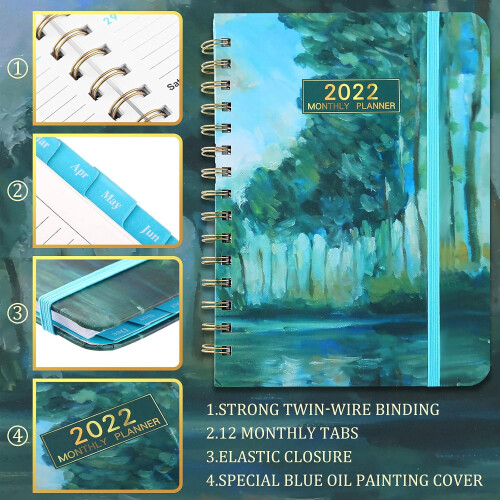 2025Planner, Premium Paper με Μηνιαίες Καρτέλες, Ευέλικτο Εξώφυλλο, Για Απρόσκοπτη 2