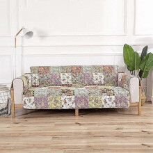(A) 1/2/3 Seater Printed Quilted Anti-slip Couch Cover Protective Covers Livingroom