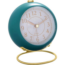 Réveils analogiques classiques, charme vintage pour votre intérieur, silencieux (sans tic-tac), à piles, veilleuse intégrée, portable.