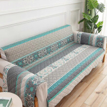 (B) 1/2/3 Seater Printed Quilted Anti-slip Couch Cover Protective Covers Livingroom