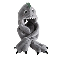 Peignoir bébé en éponge ultra-absorbante, ensemble déguisement animal pour tout-petit, tenue dinosaure en polaire avec capuche, écharpe et gants