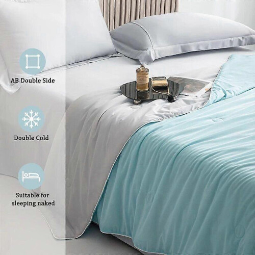 (220take240 cm) Double Side Cooling Blanket Air Condition Comforter Lightweight Summer Quilt 2