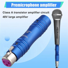 48V Dynamic Microphone Preamp Single Channel Activator Increase Omnidirectivity for Dynamic Microphone,C
