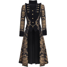 (XXL) Damen Steampunk Gothic Jacke viktorianischer Tailcoat Stil fuer Erwachsene