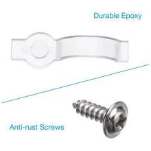 100 PCS Fixator LED Strip Fixing Clips Light Holder with Screws Fixing Mounted Clip for LED Strip Light Bar Cable Clamps