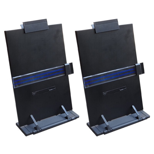 2pcs Desktop Document Holder Stand 7 Adjustable Positions,File Organizer Management Copyholder for Typing Reading