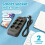 11 in 1 EU Plug Power Strip Surge Protector Master  2500W 2M Cable with 6 AC Outlets 4 USB 1 Type-C 3