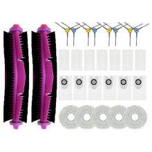 For Midea V12 Vacuum Cleaner Main Side Brushes HEPA Filters Mops Dust Bags Replacement Spare Parts Accessories(28pcs)