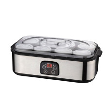 Automatic Yogurt Maker with 8 Glasses Professional Adjustable Temperature Yogurt Maker Ice Cream UK Plug