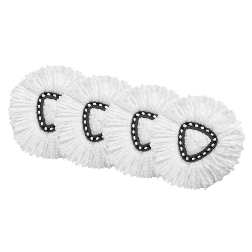 4-Pack Mop  Replacement Heads for  Mop  Replacement, for EasyWrin Rotary Mop  Replacement