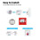 RF 433Mhz  Wireless Self-Powered  Remote Control Waterproof No Wiring Installation  Remote Control Home 4