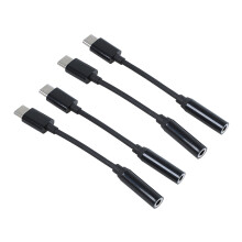 Paquete de 4 USB C A 3.5mm Adaptador de Jackde Auriculares, Type C Macho A 3.5mm Hembra Conversor , Compatible con Moto Z / Z Droid / Force /  Y