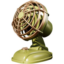 Vintage Mini-USB-Tischventilator, tragbar, handlich, grün, für Studentenwohnheim, Schreibtisch, Outdoor, täglicher Gebrauch