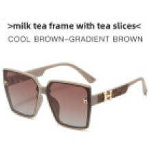 (Khaki)Classic Fullframe Designer Sunglasses With Uv Protection For Travel And Use Outdoor