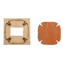 DIY Leather Tools 125x125MM Storage Tray Cutting Die with Sewing Hole Punch