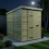 5 x 8 Pent Shed (Single Door, No Windows) 3