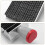 16 Digits Roller Stamp Personalized English Alphabet Number Symbol Rolling Wheel Stamp Multi-Function DIY 6