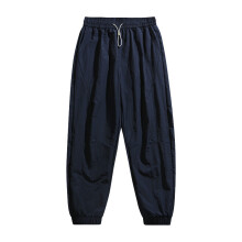 (DarkBlue,2XL)Acu Mens Summer Thin Nylon Casual Trousers With Cuffed Hem And Design Breathable