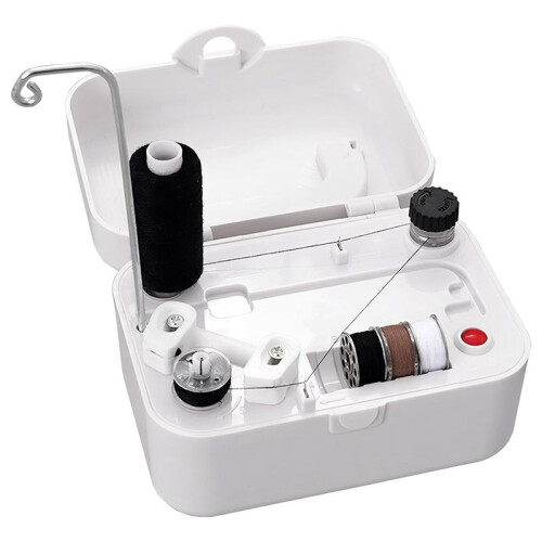 Electric Bobbin Winder Portable Bobbin Winder with Handle Automatic Bobbin Winder Machine USB/Battery Powered 2