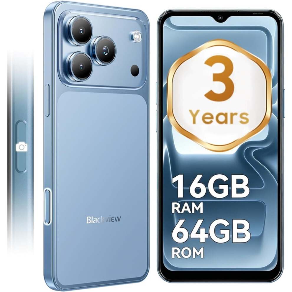 Photos - Mobile Phone Blackview   Wave 7C, 6.56" Display,4GB 64GB,5000mAh Battery Blue,Black (4GB 64GB, Blue)