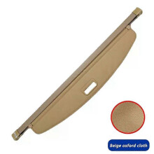 (Beige oxford cloth) Rear Cargo Cover For Toyota Verso AR20 2010~2018 2011 2012 2013 2014 Car Trunk Luggage Curtain Organizer Retractable Accessories