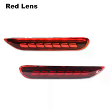 (Red Lens) Apply Rear Fog Lights Bumper Reflector Tail/Brake Lights For Nissan Altima Leaf Pathfinder Rogue For Infiniti QX30 QX80 QX60 Q50 JX35