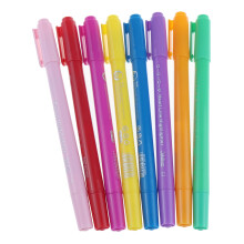 Ensemble de 8 surligneurs courbes colorés, stylos à double pointe incurvés, avec 5 formes de courbes différentes et 8 couleurs de traits fins,