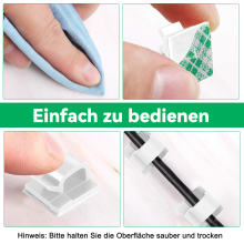 Clips pour guirlandes lumineuses extérieures, en plastique étanche et résistant avec une forte adhérence pour fixation par attaches