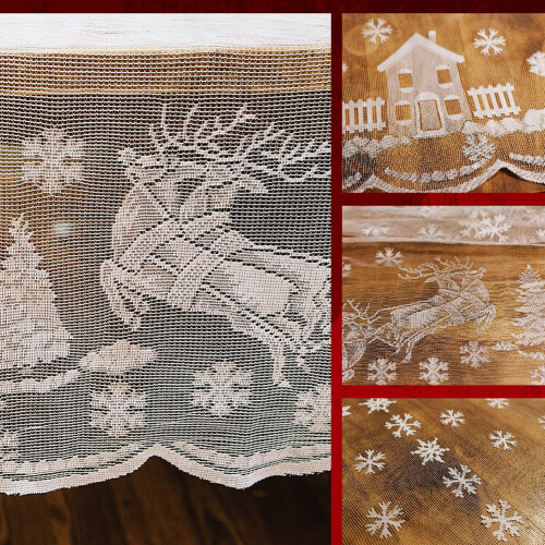 Vintage lace Christmas tablecloth decorative 1 piece 1